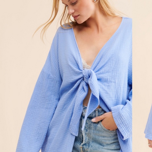 Riverside tool and dye wrap top size 1 Preloved - Picture 3 of 8